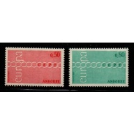 Andorra (Fr) Sc 205-06 1971 Europa stamp set mint NH