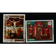 Andorra (Fr) Sc 236-37 1975 Europa stamp set used