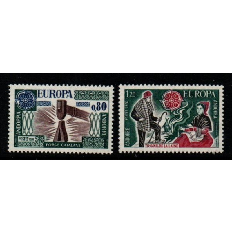 Andorra (Fr) Sc 246-47 1976 Europa stamp set mint NH