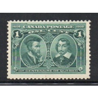 Canada Sc 97 1908 1c Cartier & Champlain stamp mint