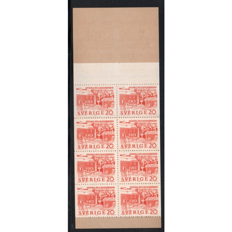 Sweden Sc 636a 1963 von Linne House  stamp booklet  mint NH