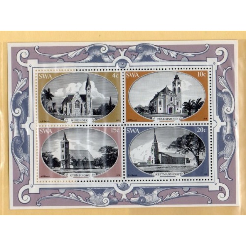 South West Africa Sc 422a 1978 Churches stamp sheet mint NH