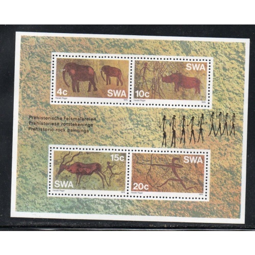 South West Africa Sc 387a 1976 Prehistoric Art stamp sheet mint NH