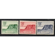 Norway Sc B54-B56 1953 North Cape charity stamp set mint