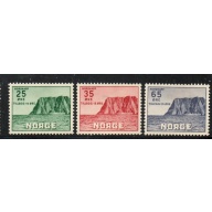 Norway Sc B59-B61 1957 North Cape charity stamp set mint