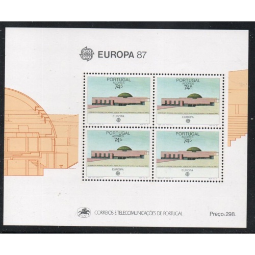 Portugal  Azores Sc 363a 1987  Europa stamp sheet mint NH