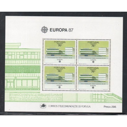 Portugal  Madeira Sc 119a 1987  Europa stamp sheet mint NH