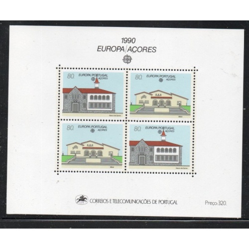 Portugal  Azores Sc 390 1990 Europa stamp sheet mint NH