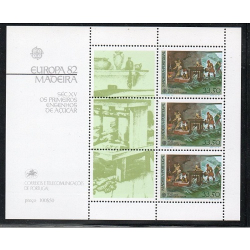 Portugal  Madeira Sc 81a 1982  Europa stamp sheet mint NH