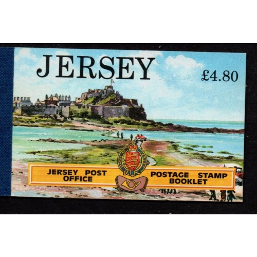 Jersey Sc  481a,488a, 493a 1991 in stamp booklet mint NH