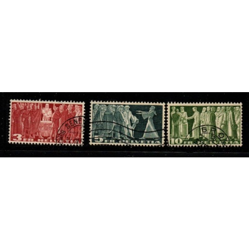 Switzerland Sc 284-286 1954 Various Anniversaries stamp set used
