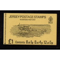 Jersey Sc  35b, 41b, 42b 1975 in  stamp booklet mint NH