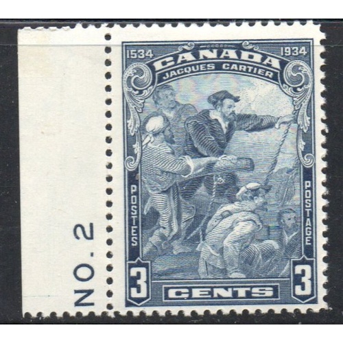 Canada Sc  208 1934 3c Jacques Cartier  stamp mint