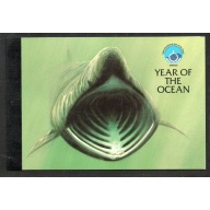 Isle of Man Sc 777a, 780a 1998 Marine Life stamp booklet panes in booklet mint NH