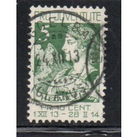 Switzerland Sc B1 1913 Helvetia & Matterhorn stamp used