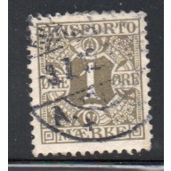 Denmark Sc P1 1907 1 ore olive Newspaper stamp used