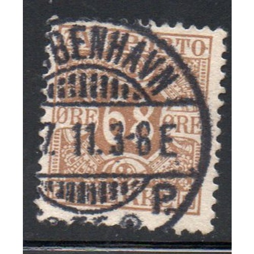 Denmark Sc P7 1907 68 ore yellow brown Newspaper stamp used