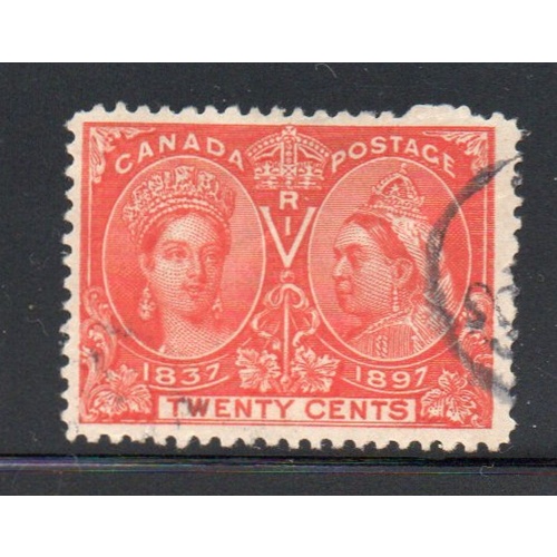 Canada Sc 59 1897 20c Victoria Jubilee stamp used