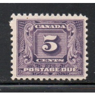 Canada Sc J9 1930 5 c dark violet postage due stamp mint