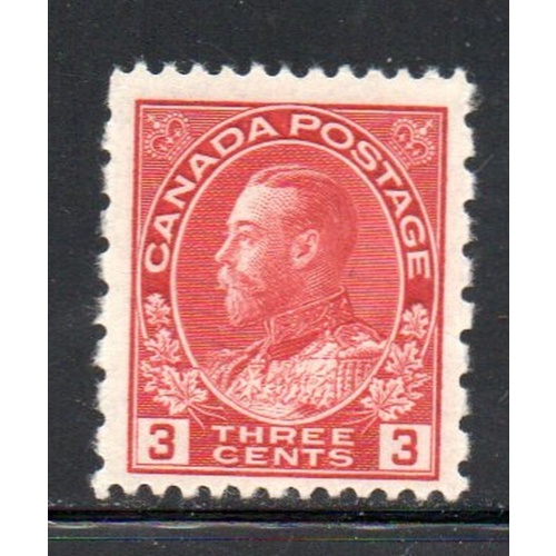 Canada Sc 184 1931 3 c George V Admiral issue stamp perf 12 x 8 mint