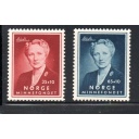 Norway Sc B57-58 1956 Crown Princess Martha stamp set mint NH