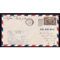 Canada-cover #13201-5c-AAMC 2909e-first flight Halifax to St. John-Jan 28 1929