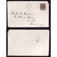 Canada-cover #4345 -  2c+1c Wartax-Vancouver,BC-Aug 17 1918 -