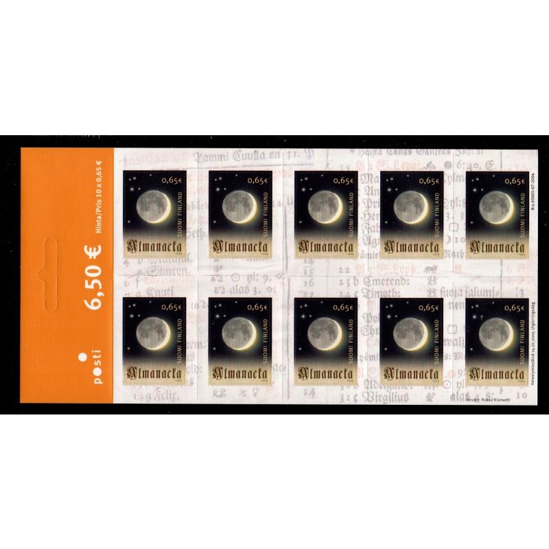 Finland Sc 1227 2005 300th Anniversary Almanac  stamp sheet of 10 mint NH