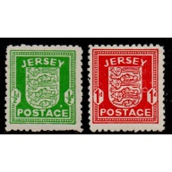 Jersey Sc N1-N2 1942 German Occupation stamp set mint NH