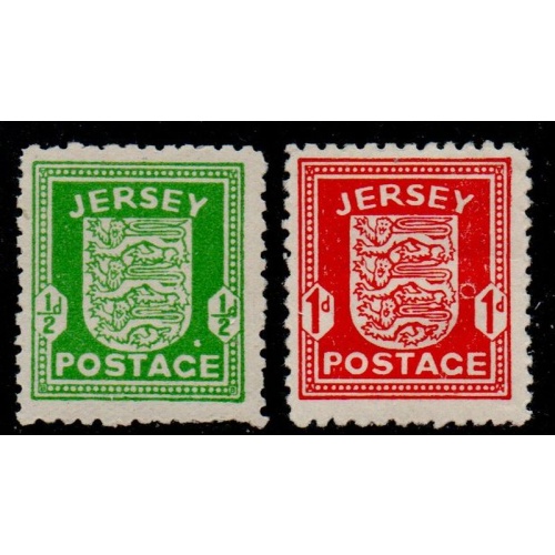 Jersey Sc N1-N2 1942 German Occupation stamp set mint NH