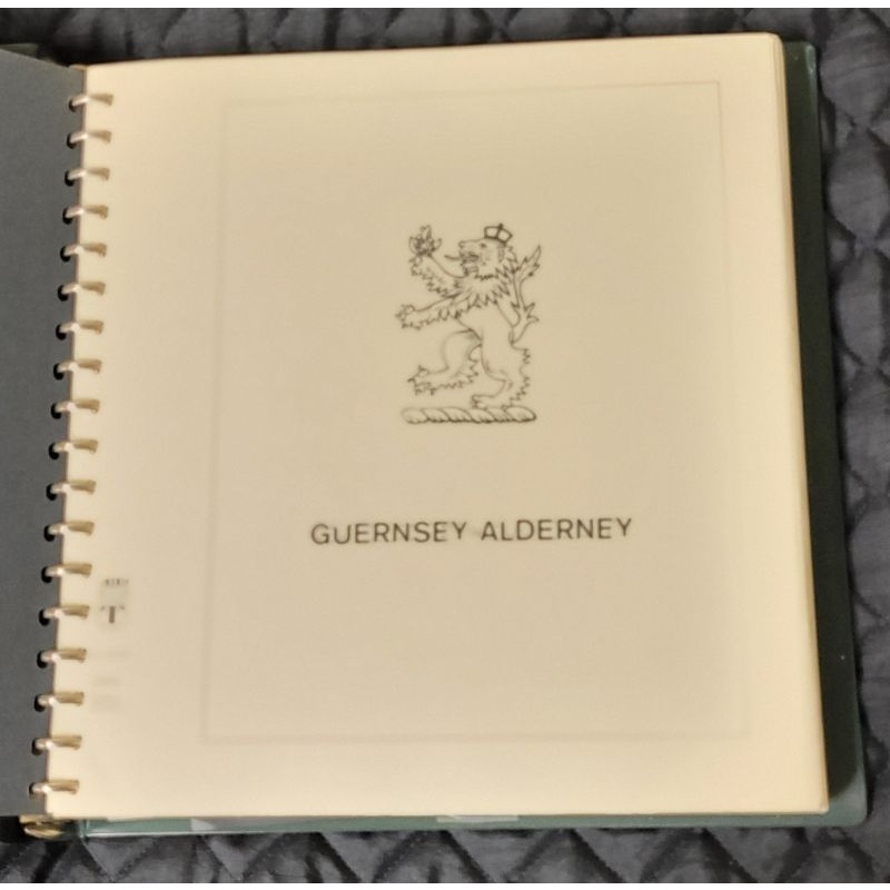 Alderney gently used Lindner Hingeless Album Pages to 2012