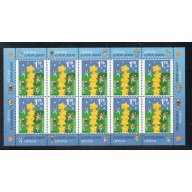 Lithuania Sc  668 2000 Europa stamp sheet of 10 mint NH