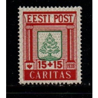Estonia Sc B37 1938 15 + 15 mint Arms of Voru charity stamp mint
