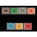 Ireland Sc J15-J21 1971 Postage Due stamp set mint NH
