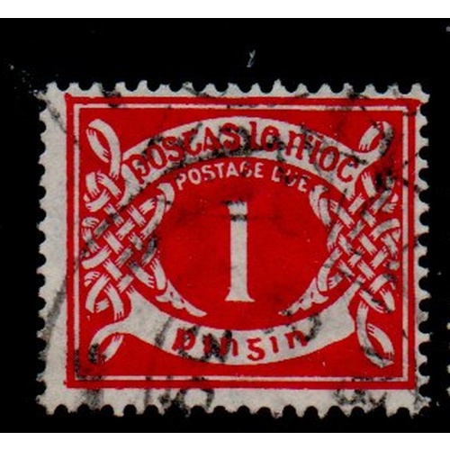 Ireland Sc J2 1925 1d carmine Postage Due stamp used