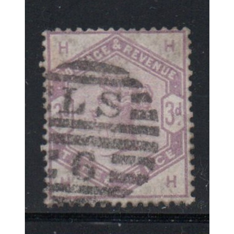 Great Britain Sc 102 1884 13d lilac Victoria stamp used