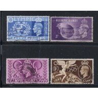 Great Britain Sc 271-274 1948 Olympics stamp set used