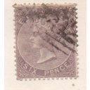 Bermuda Sc 4 1865 6d brown lilac Victoria stamp used