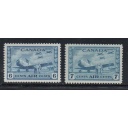 Canada Sc C7-C8 1942-1943 WW II 6c & 7c airplane stamps mint NH