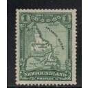 Newfoundland Sc 145 1928  1c green Map stamp mint NH