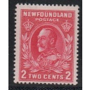 Newfoundland Sc 185 1932 2 c rose George V stamp mint