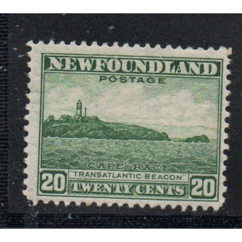 Newfoundland Sc 196 1932 20c gray green Beacon Cape Race stamp mint