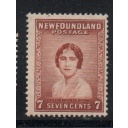 Newfoundland Sc 208 1932 7c red brown Duchess of York stamp mint