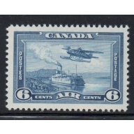 Canada Sc C6 1938 6c Airplane over River airmail stamp mint NH