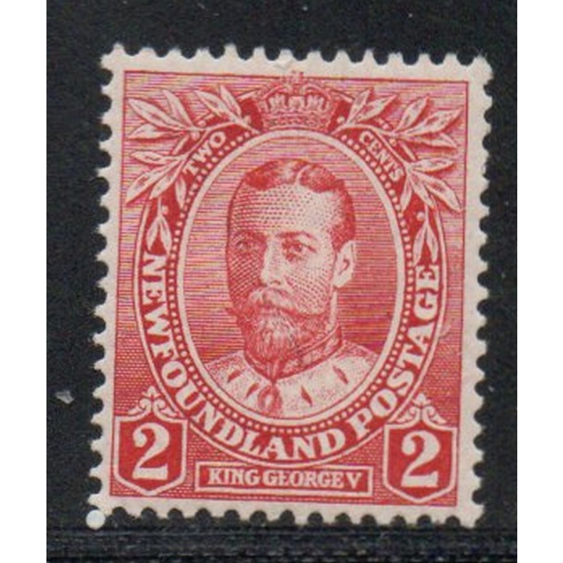 Newfoundland Sc 105 1911 2 c carmine George V  stamp mint
