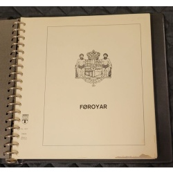 Faroe Islands Lindner Hingeless Album gently used in dust case