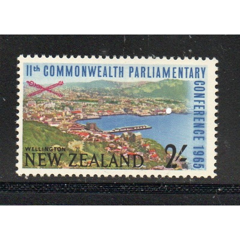 New Zealand  Sc 377 1966 2! Parliamentary Conference stamp mint NH
