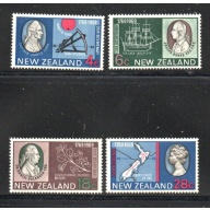 New Zealand  Sc 431-434 1969 Captain Cook Anniversary stamp set mint NH