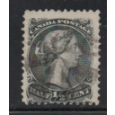 Canada Sc 21 1868 1/2c black Large Queen Victoria stamp used