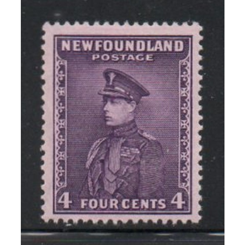 Newfoundland Sc 188 1932 4c deep violet Prince of Wales stamp mint